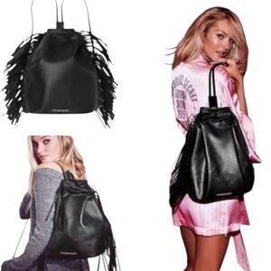 SOLD! Victoria Secret Black Fringe Women's Bag